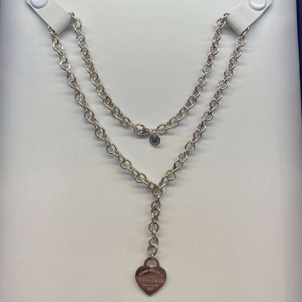 Return to Tiffany Heart Tag Chain Link Necklace